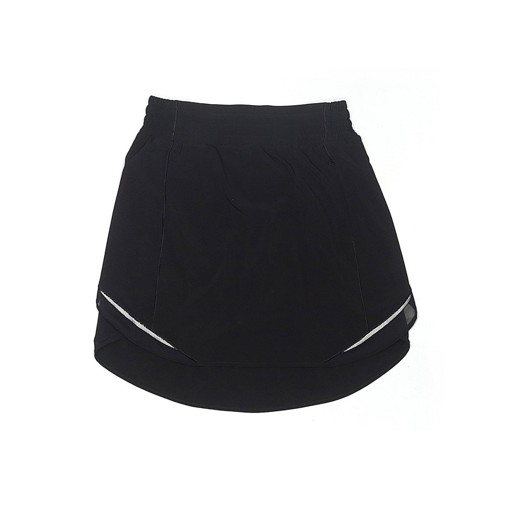 Lululemon Black Athletic Skort with Mesh Trim and Built-in Shorts Size 4 - Picture 2 of 16